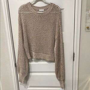 Open Knit Gold Sweater